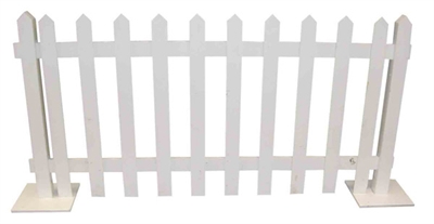 FE7 White Picket Fencing